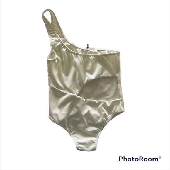 NWT Sommer Stella Shoulder One Piece Reversible Swimsuit Avorio Ivory White XS - Picture 3 of 16